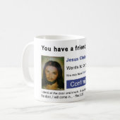 Facebook-Jesus Kaffeetasse (Vorderseite Links)