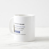 Facebook-Jesus Kaffeetasse (Vorderseite Links)