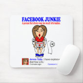 FACEBOOK JUNKIE MOUSEPAD (Mit Mouse)
