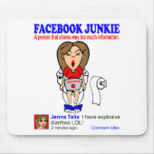 FACEBOOK JUNKIE MOUSEPAD (Vorne)
