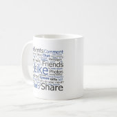 Facebook Kaffeetasse (Vorderseite Links)