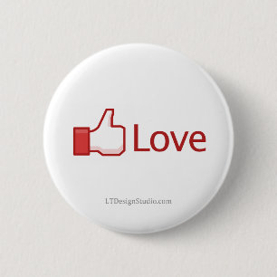 Facebook Liebe-Knopf - Knopf Button