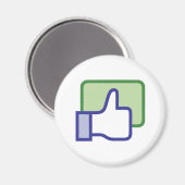 Facebook Like Button Magnet (Vorderseite/Rückseite)