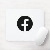 Facebook-Logo Mousepad (Mit Mouse)
