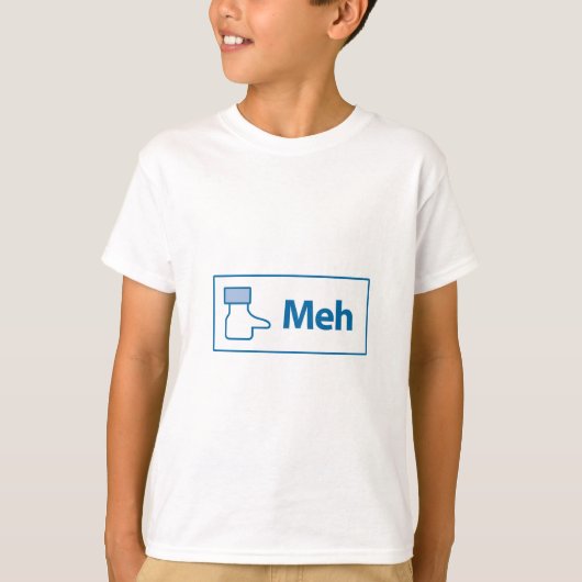 Facebook Meh T-Shirt (Vorderseite)