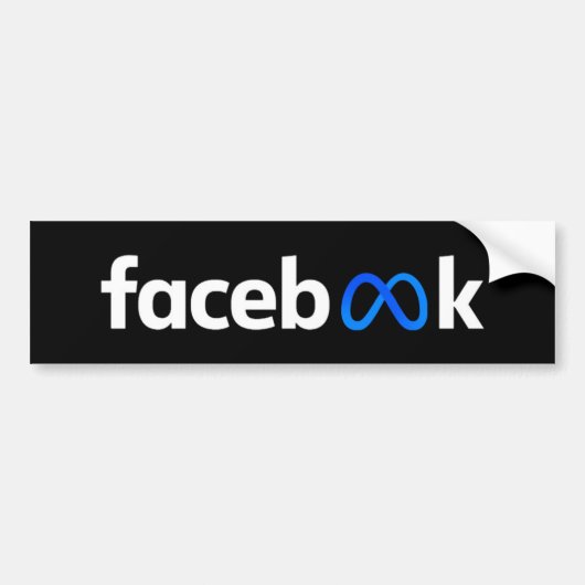 Facebook Meta Logo Autoaufkleber (Vorne)