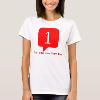 Facebook Mitteilungen, wettete ich Sie Liebe sie T-Shirt