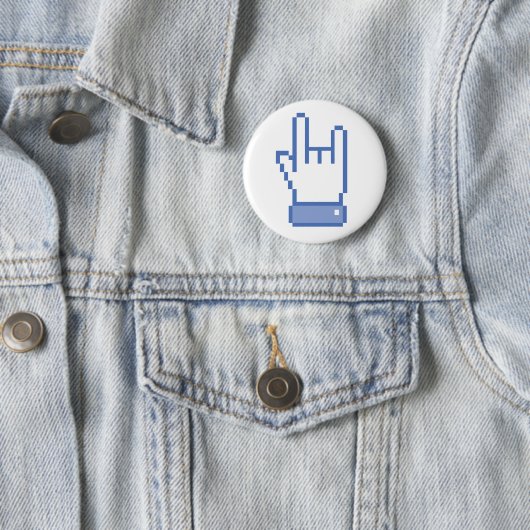facebook mögen FELSEN-Friedenshandzeichenpixel Button (Beispiel)