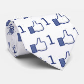 facebook mögen Knopf Krawatte (Gerollt)
