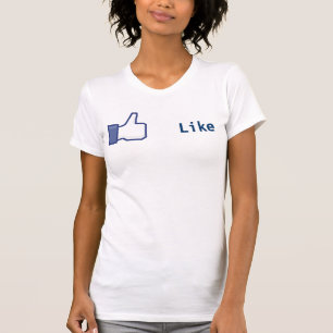 Facebook mögen Knopf-Shirt T-Shirt