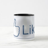 Facebook mögen Knopf-Tasse Tasse (Zentrum)