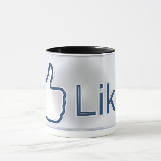 Facebook mögen Knopf-Tasse Tasse (Zentrum)