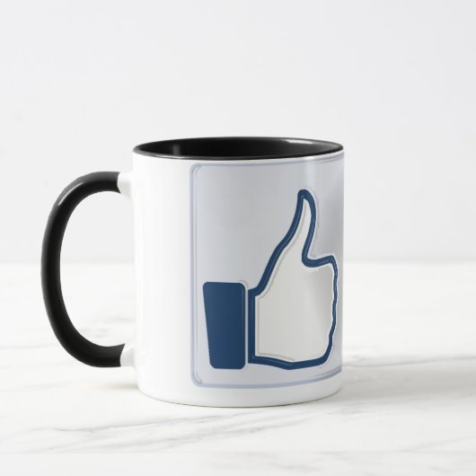 Facebook mögen Knopf-Tasse Tasse (Links)
