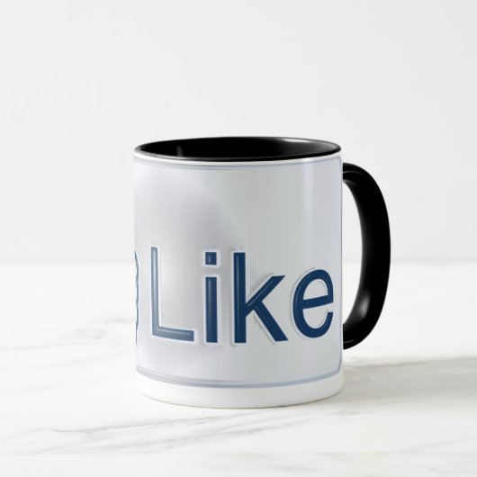 Facebook mögen Knopf-Tasse Tasse (VorderseiteRechts)
