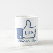 Facebook mögen Leben Daumen-Oben Kaffeetasse (Mittel)
