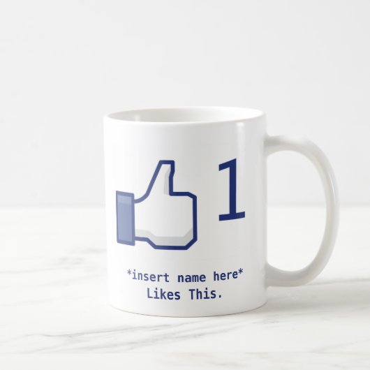 Facebook mögen Tasse (Rechts)