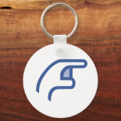 Facebook POKE Schlüsselanhänger (Vorderseite)