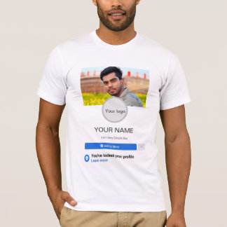 Facebook-Profil Männer-T - Shirt