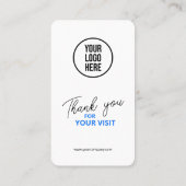 Facebook Reviews QR Code Business Review Link Visitenkarte (Rückseite)