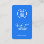 Facebook Reviews QR Code Business Review Link Visitenkarte (Rückseite)