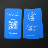Facebook Reviews QR Code Business Review Link Visitenkarte