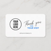 Facebook Reviews QR Code Business Review Link Visitenkarte (Rückseite)