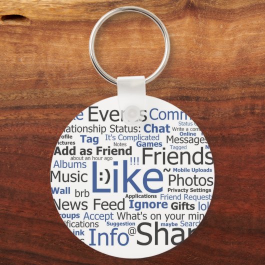 Facebook Schlüsselanhänger (Vorderseite)