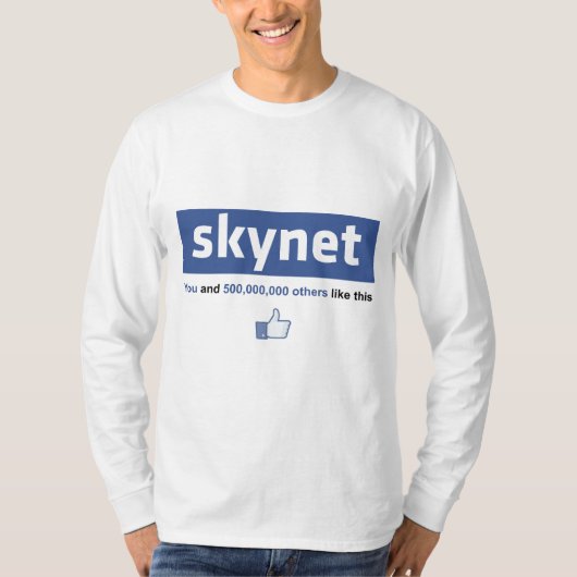 Facebook - Skynet T-Shirt (Vorderseite)
