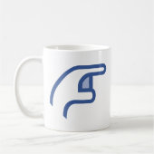 facebook STOSSEN mich Kaffeetasse (Links)