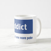 Facebook Süchtiger Kaffeetasse (VorderseiteRechts)