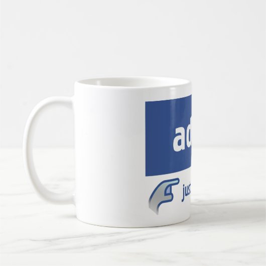 Facebook Süchtiger Kaffeetasse (Links)