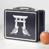 Facebook-Tauben und Torii Metal Lunch Box (Beispiel)