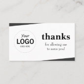 Facebook-Überprüfungskarte Visitenkarte (Rückseite)