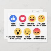 Facebook-Vogelliebhaber Postkarte (Vorne/Hinten)