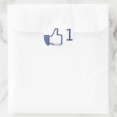 Facebook wirbelt wie Aufkleber hoch (Tasche)