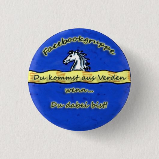 Facebookgruppe - Du kommst aus Verden wenn... Button (Vorderseite)