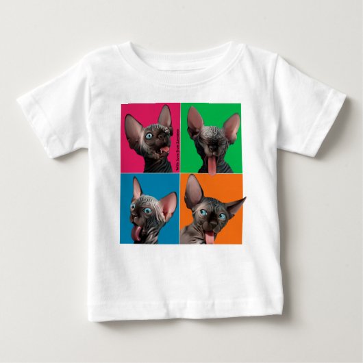 Facebuilding (Sphynx Kätzchen) Baby T-shirt (Vorderseite)