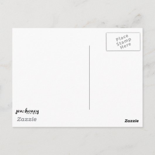 Facehead Muster Postkarte (Rückseite)