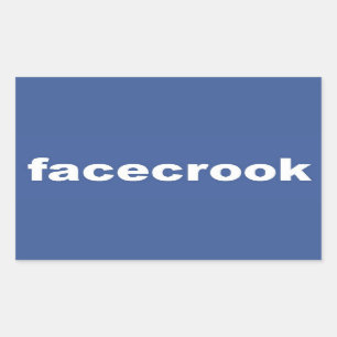 Facekrook Rechteckiger Aufkleber