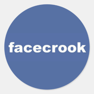 Facekrook Runder Aufkleber
