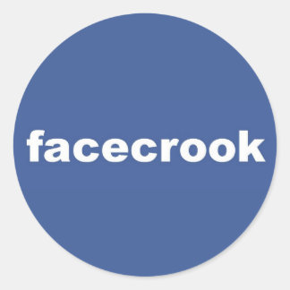 Facekrook Runder Aufkleber