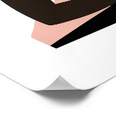 Faceless African American Woman Working Wall Art Poster (Ecke)