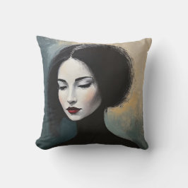 Faceless Beauty Portrait Painting Kissen