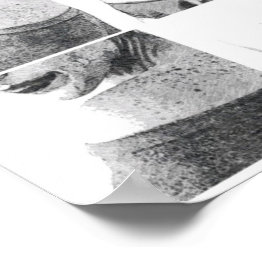 Faceless Collage Poster (Ecke)