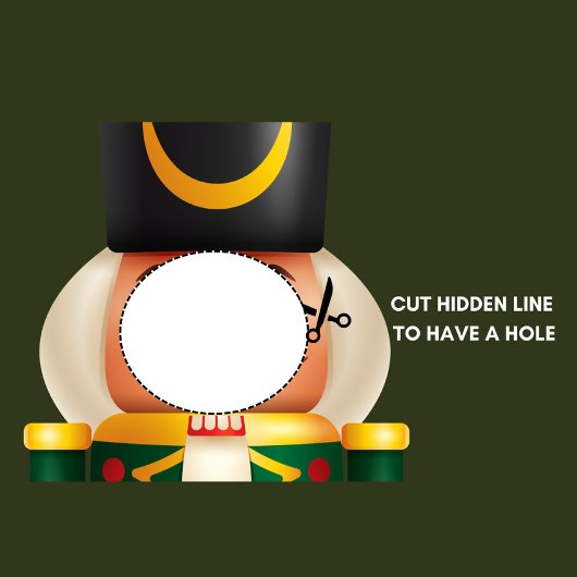 Faceless Nutcracker Green Christmas Foto Hintergru Wandteppich