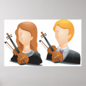 Faceless Violinists Poster (Vorne)