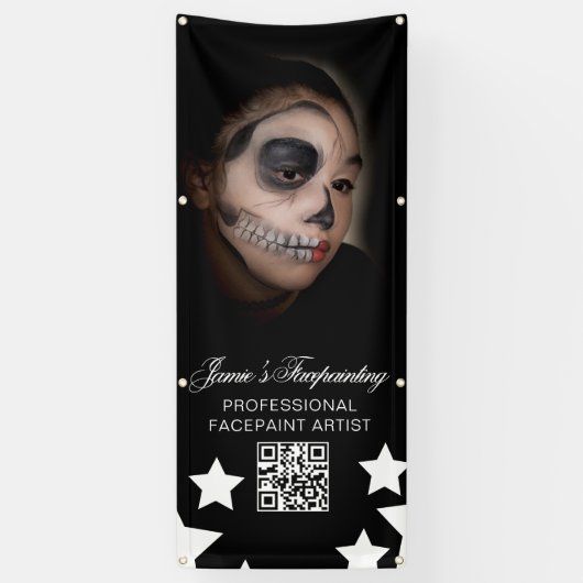 Facepainter Clown Children's Party Rental Business Banner (Vertikal)