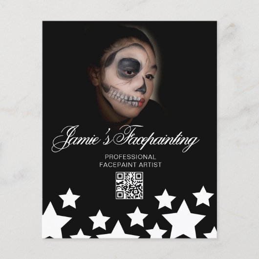 Facepainter Clown-Kindermiete Flyer (Vorne)