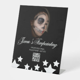 Facepainter Clown-Kindermiete Sockelschild
