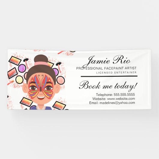 Facepainter Facepainting Body Artist Painter Banner (Horizontal)